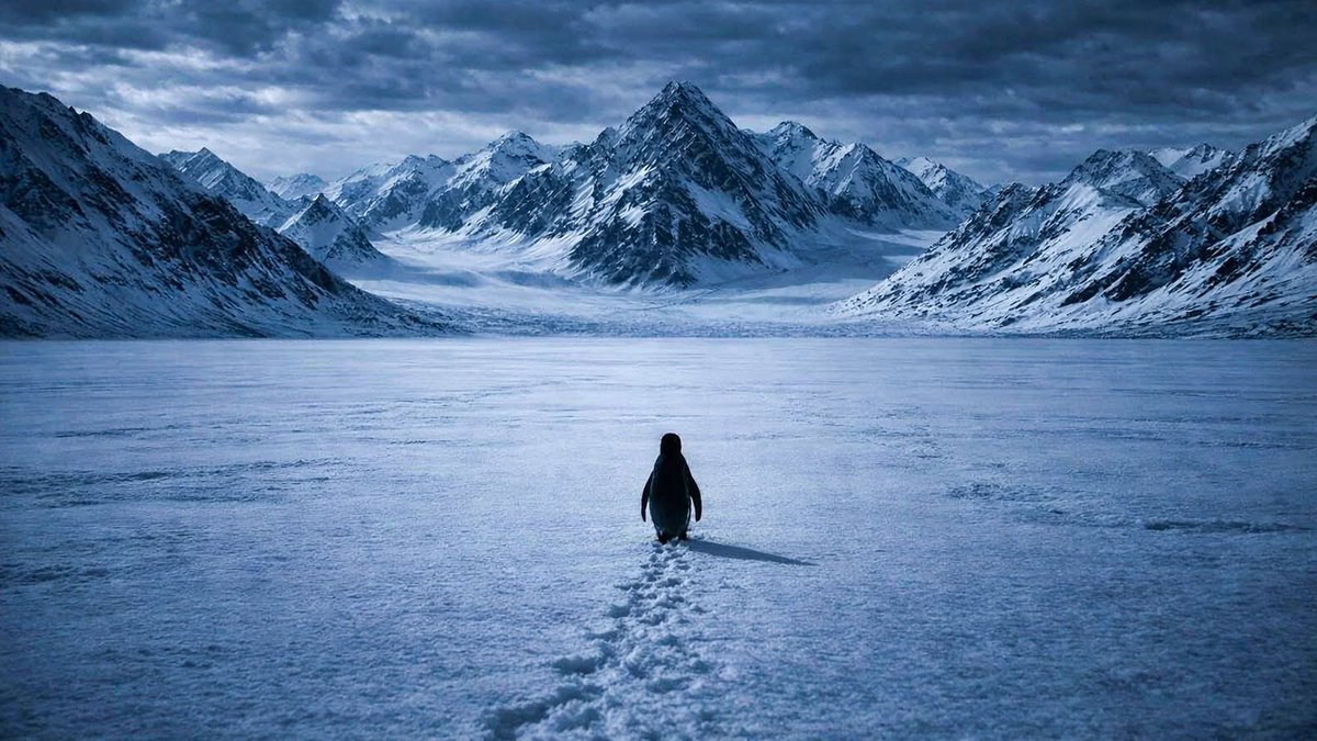 Как пингвин идущий к горе стал символом стоицизма